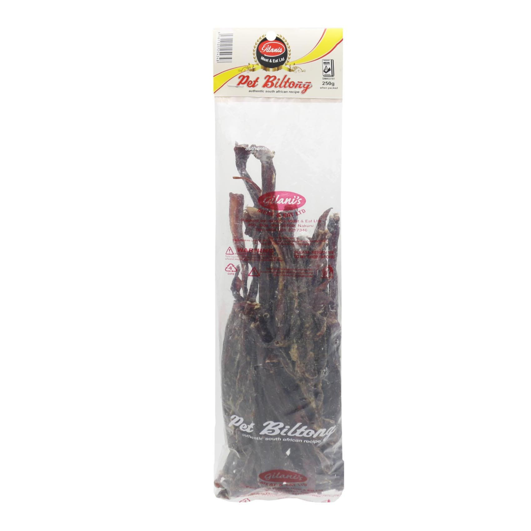 GILANI MEAT &EAT PET BILTONG 250G